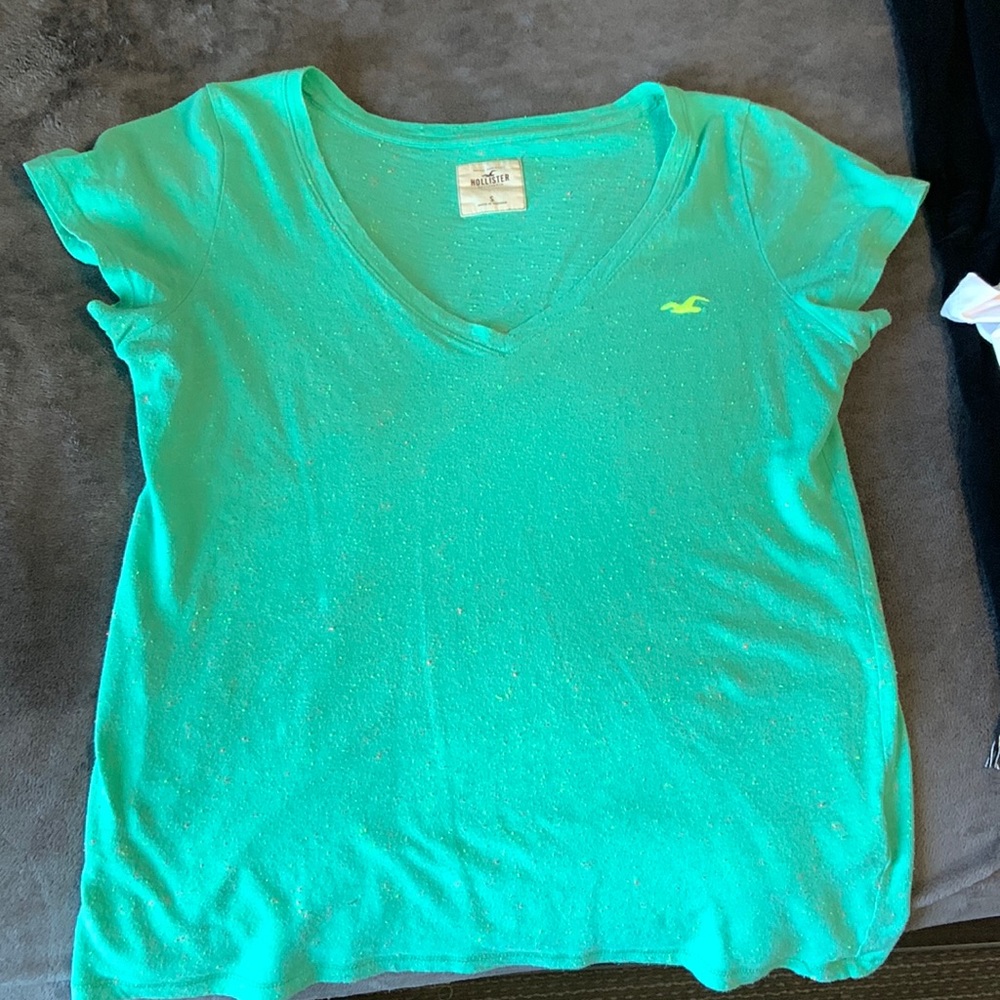 Hollister green v-neck